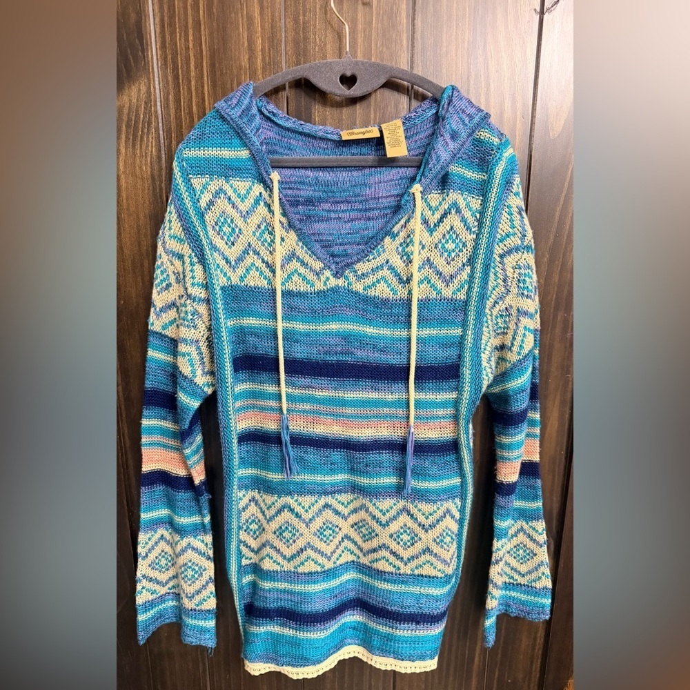Wrangler Bell Sleeve Western/Boho Tunic-Size: Medium